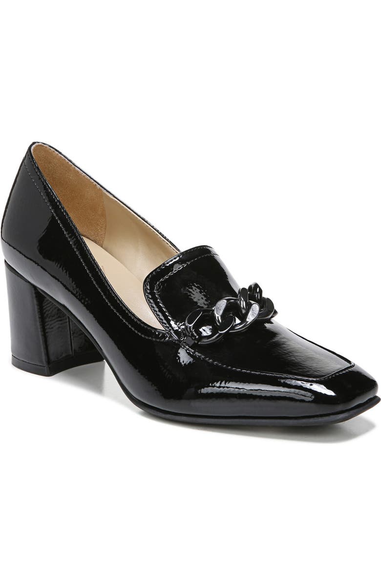 Naturalizer Wynrie Block Heel Chain Loafer, Main, color,