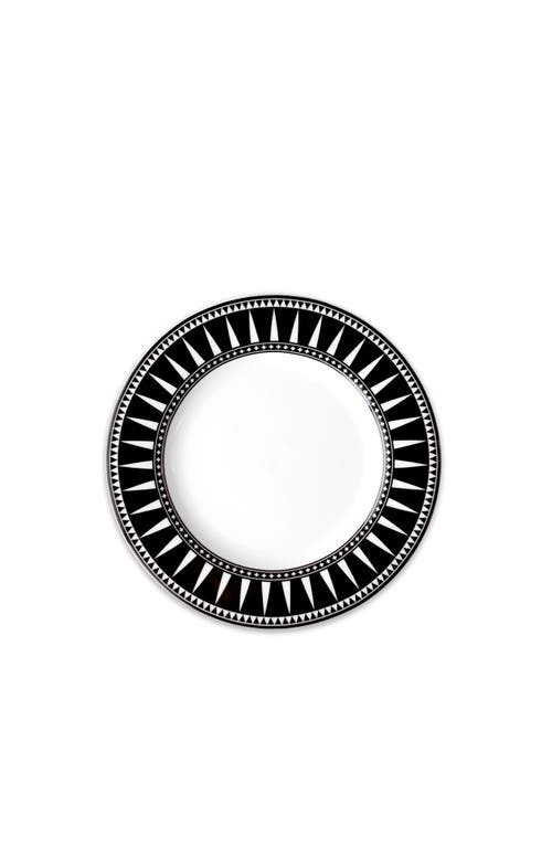 Caskata Marrakech Rimmed Salad Plate In Black