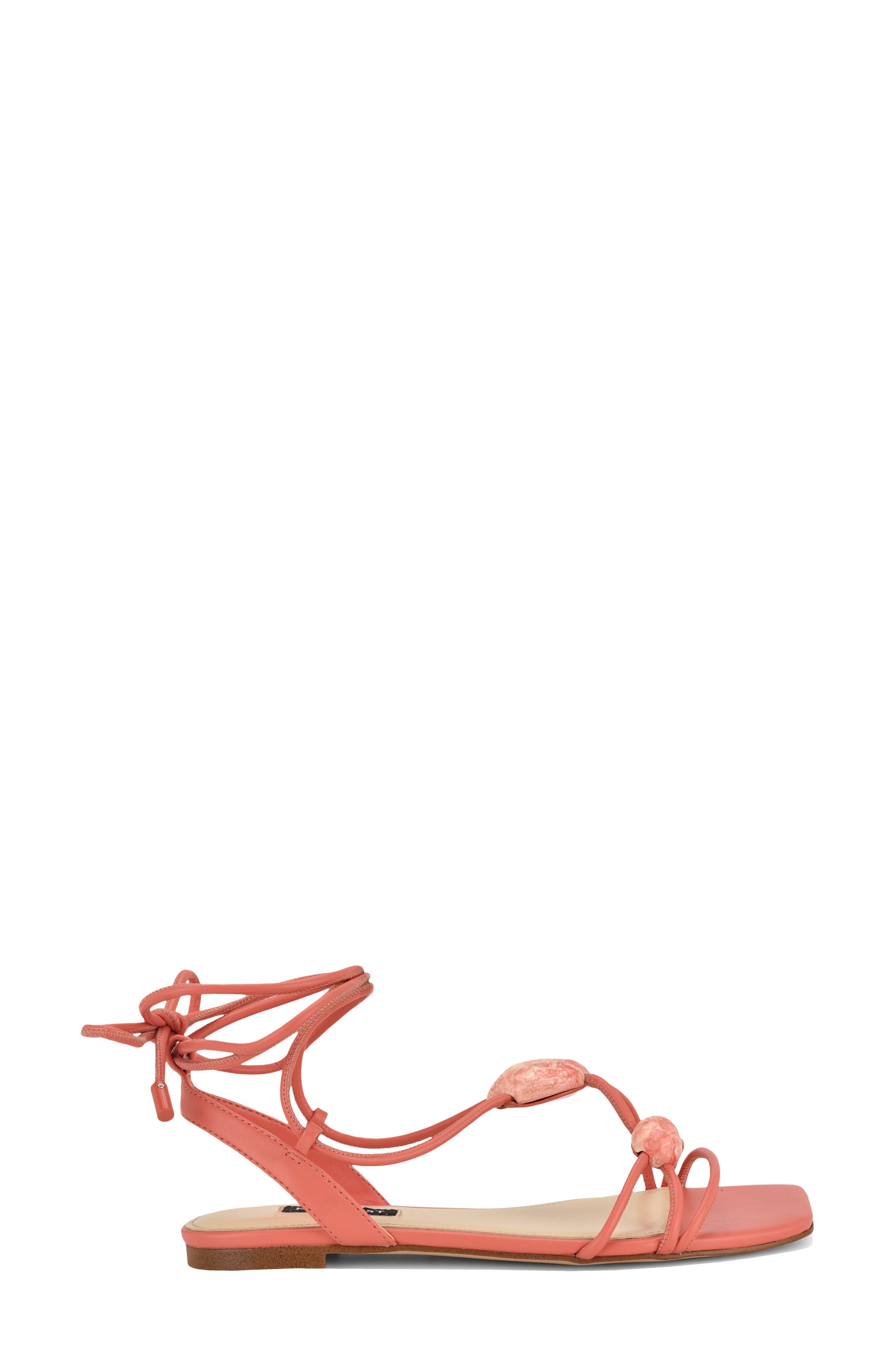 Niraa Ankle Wrap Sandal, Alternate, color, ORANGE CORAL
