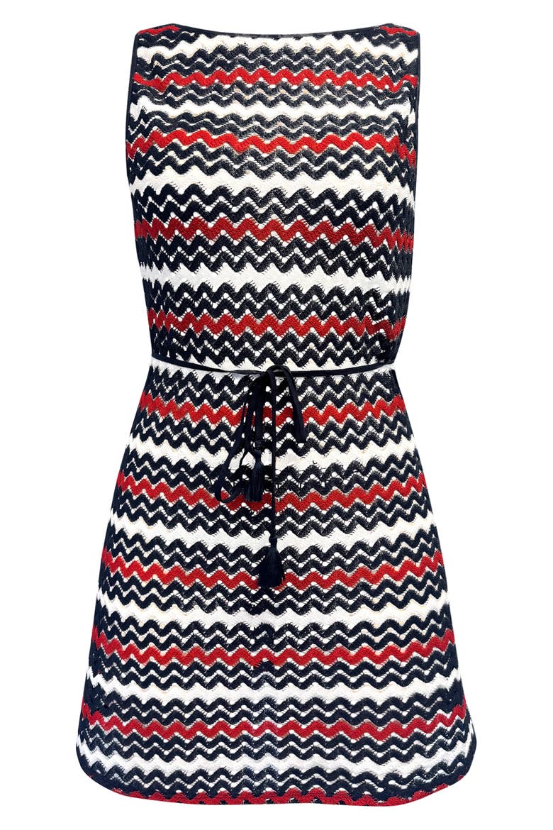 American Sweetheart Stripe Sleeveless Dress, Alternate, color, BLUE MULTI