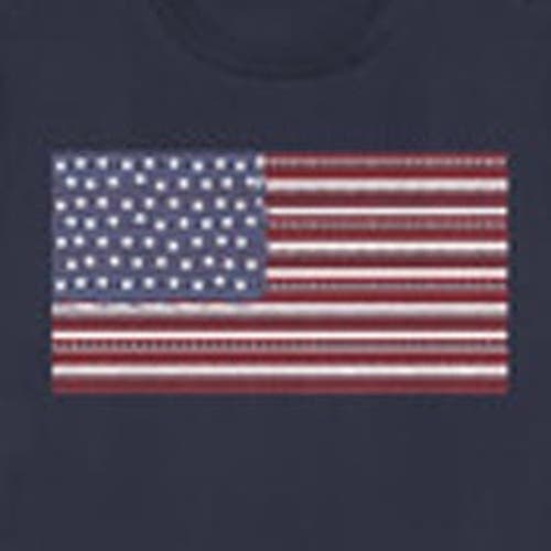 Lost Gods Fourth Of July Ornate American Flag Graphic T-shirt In Blue