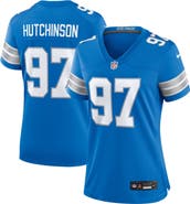 Nike Women's Nike Aidan Hutchinson Blue Detroit Lions Game Jersey