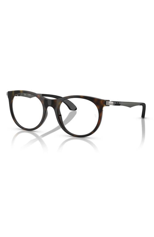 Ray Ban Ray-ban Kids' 47mm Phantos Optical Glasses In Havana