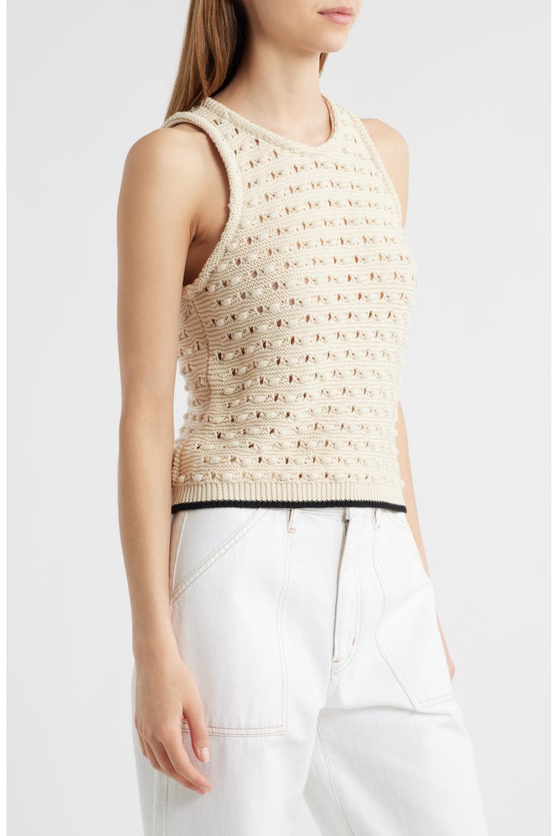 The Bauble Open Knit Cotton Sweater, Alternate, color, CREAM