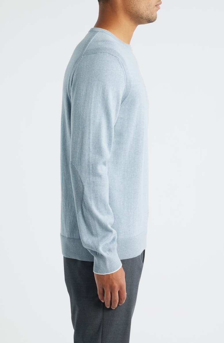 Jack Victor Grassi Crewneck Cotton & Cashmere Sweater, Alternate, color, Light Blue