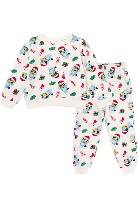 2-Piece Fleece Sweatshirt and Pants Set