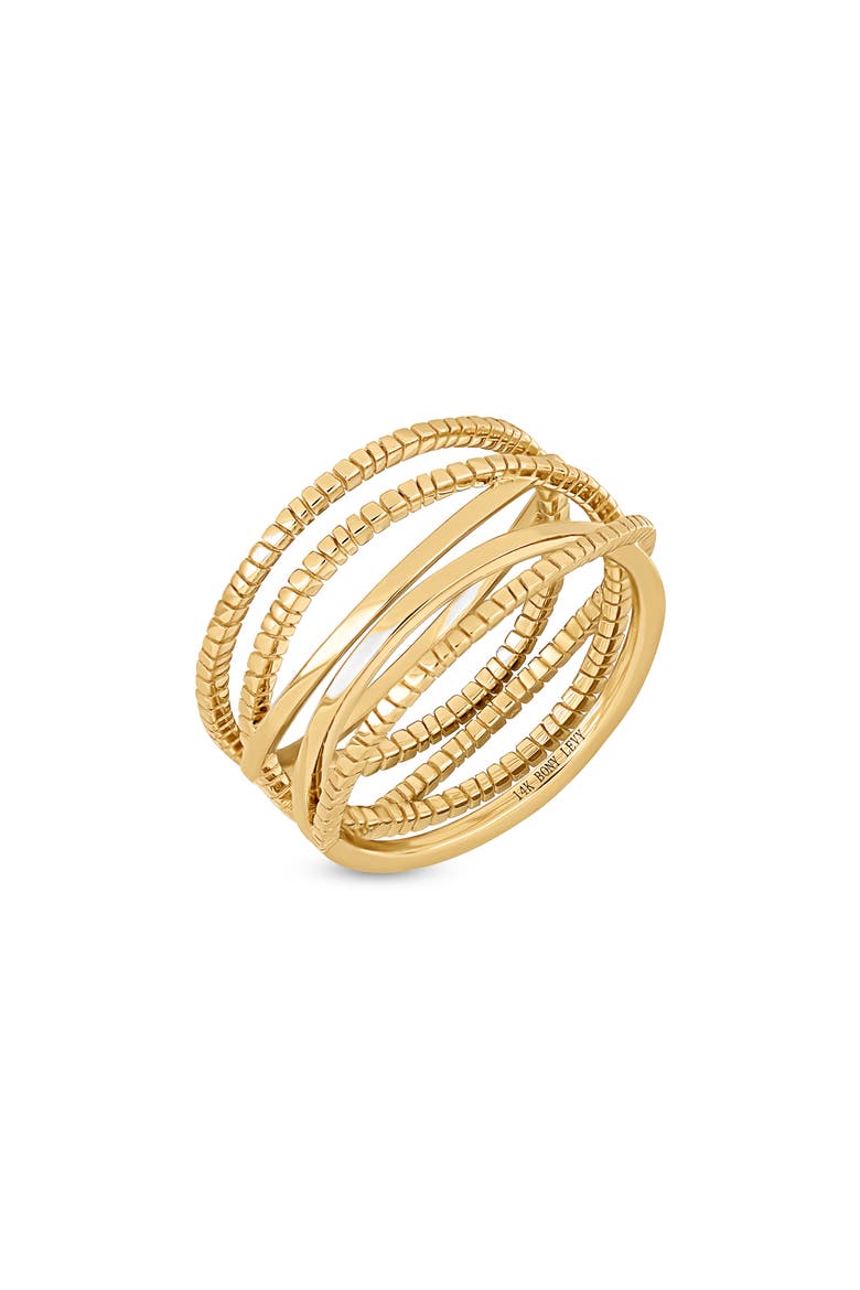 14K Gold Wide Ring (Online Trunk Show), Main, color, 14K YELLOW GOLD