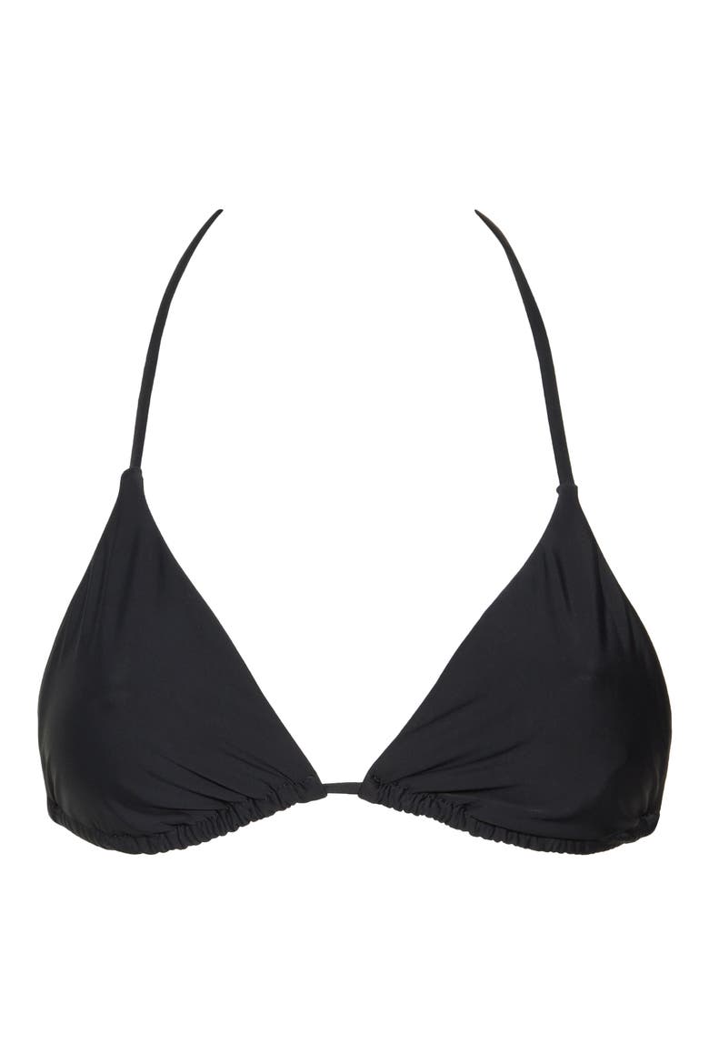 Vitals Triangle Bikini Top, Alternate, color, BLACK