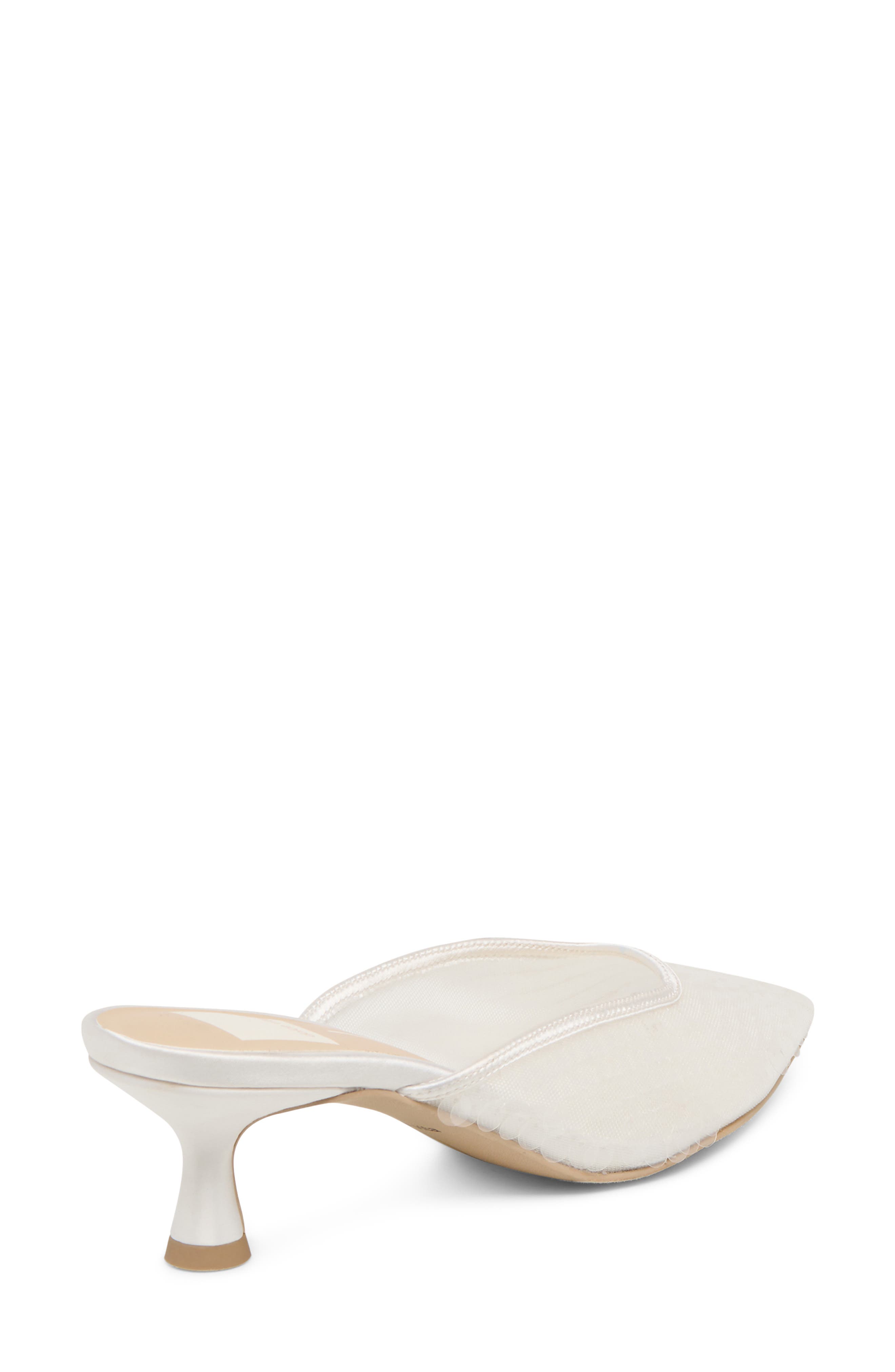 Dolce Vita Cleo Shimmer Kitten Heel Mule, Alternate, color, Ivory Sequin