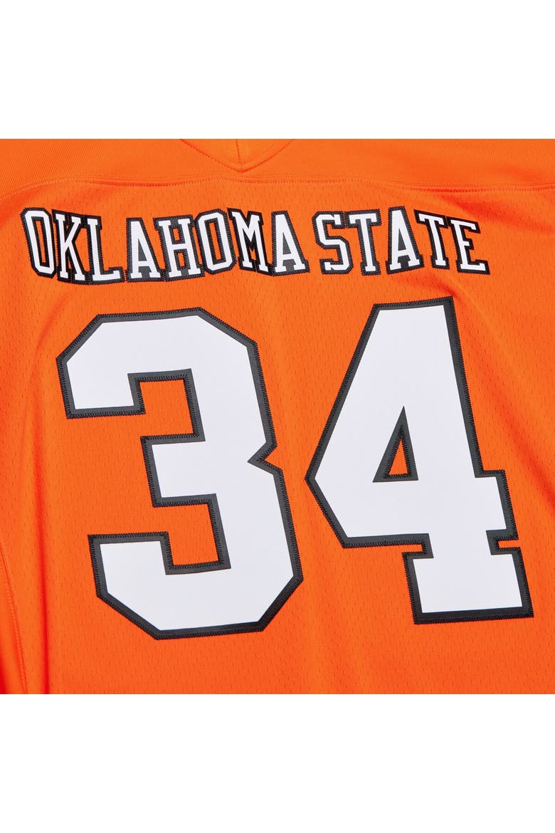 Men's Mitchell & Ness Thurman Thomas Orange Oklahoma State Cowboys 1987 Replica Jersey, Alternate, color, Orange