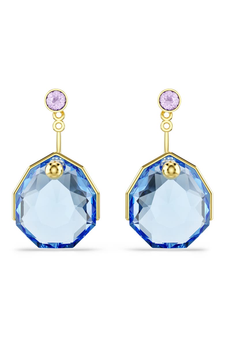 Gema Crystal Jacket Earrings, Alternate, color, BLUE
