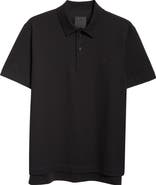 Tシャツ・カットソー GIVENCHY Black Piquet Polo Shirt Givenchy Men's 4G Pique Zip Polo Shirt | Neiman Marcus