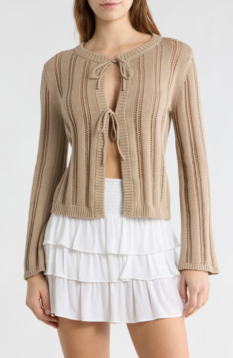 Tie Front Cardigan