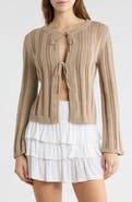 Abound Tie Front Cardigan