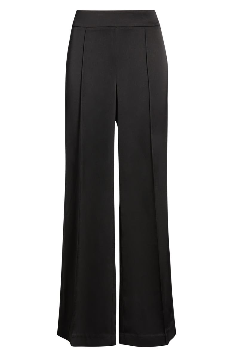 Elie Tahari The Gina Ankle Wide Leg Pants, Alternate, color, Noir