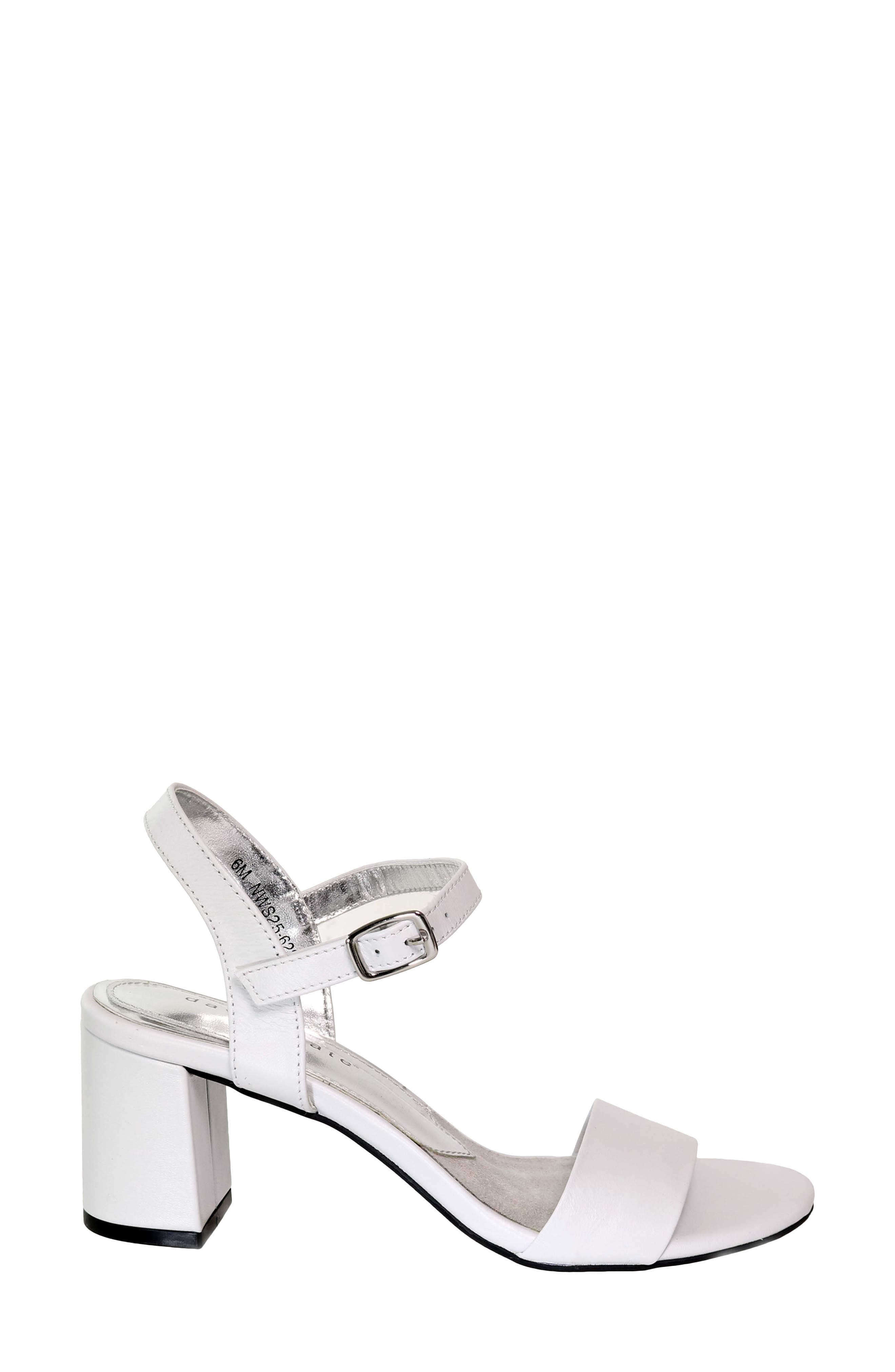 Ageless Ankle Strap Sandal, Alternate, color, WHITE