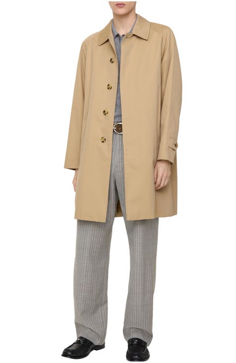 Mid-length Tropical Gabardine Camden Car Coat