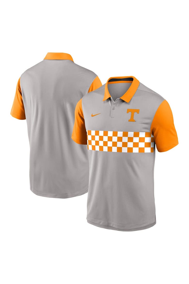Men's Nike Gray/Tennessee Orange Tennessee Volunteers Vapor Performance Polo, Main, color, Gray