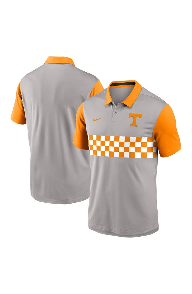 Nike Men's Nike Gray/Tennessee Orange Tennessee Volunteers Vapor Performance Polo, Main, color, Gray