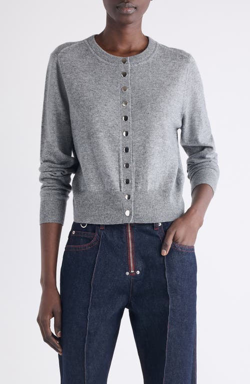 Isabel Marant Idesia Merino Wool & Cashmere Cardigan In Gray