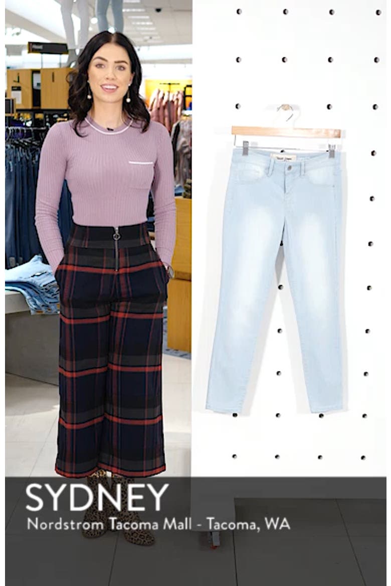 Pinstripe Crop Skinny Jeans video