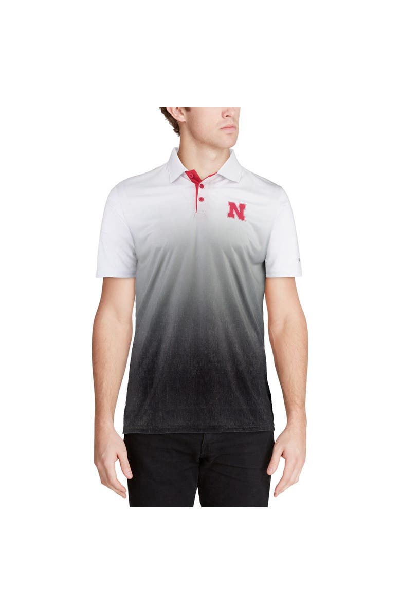 COLOSSEUM Men's Colosseum Heathered Gray Nebraska Huskers Magic Team Logo Polo, Alternate, color, Heather Gray