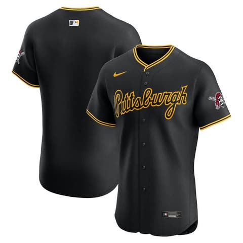 Men's Nike Black Pittsburgh Pirates Alternate 2 Elite Jersey