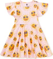 Tea Collection Flutter Sleeve Twirl Dress