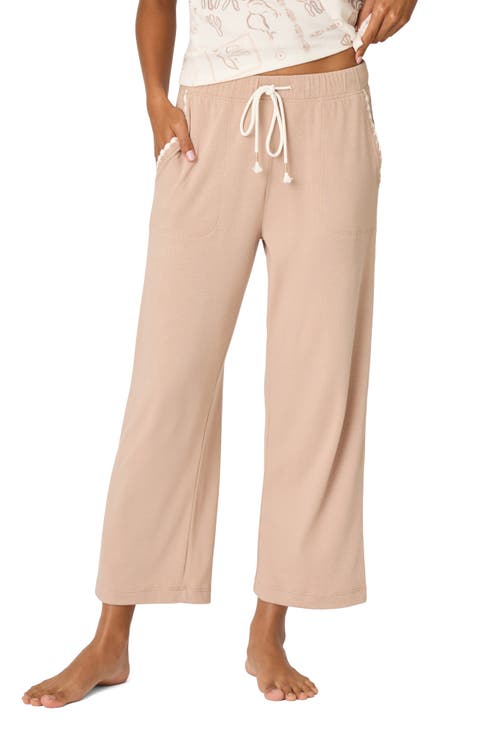 Palms Away Crop Wide Leg Pants