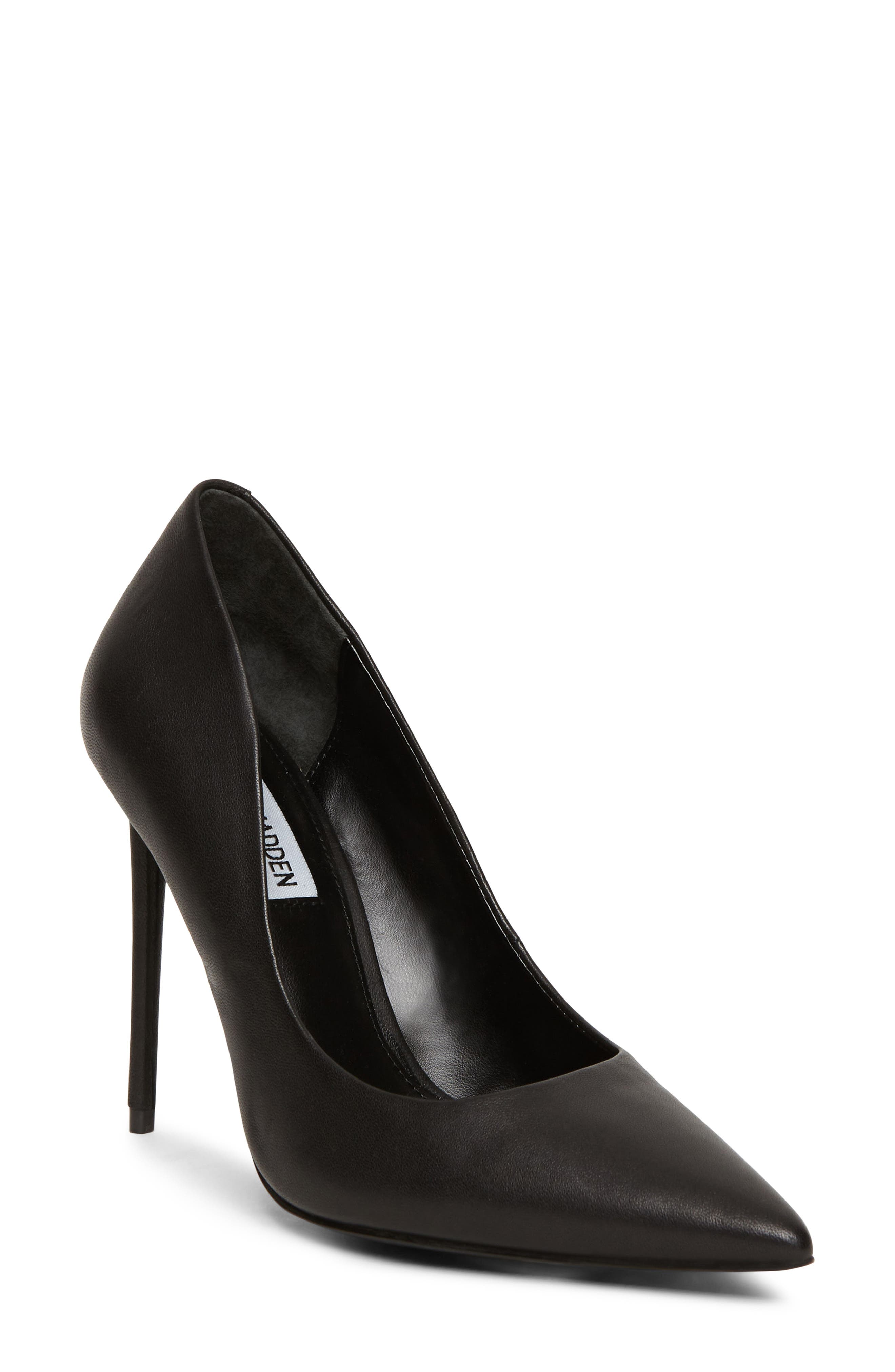 Vala Pointed Toe Pump, Main, color, BLACK LEATHER
