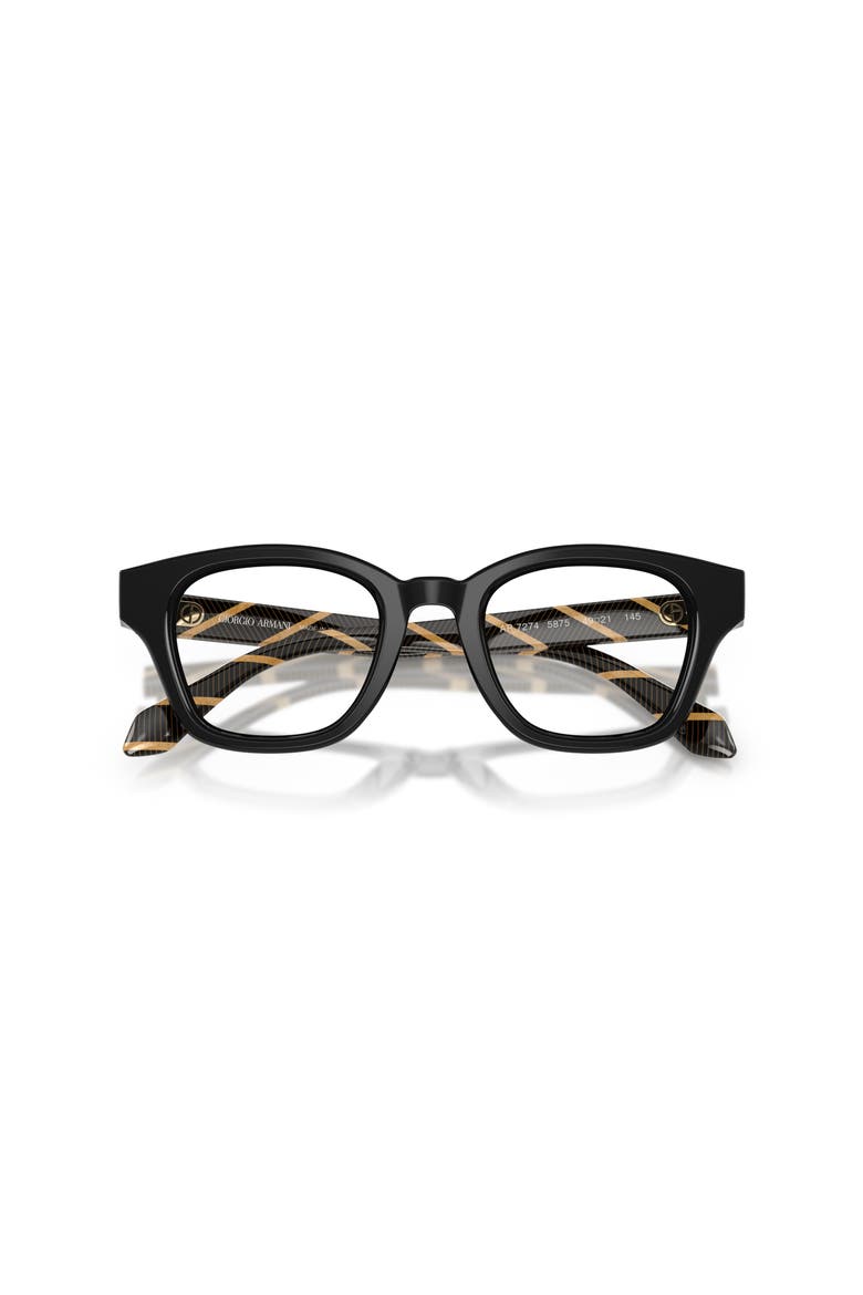 47mm Rectangle optical glasses, Alternate, color, Black