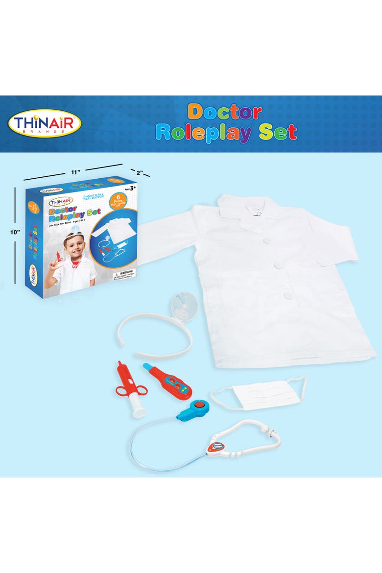 Doctor Roleplay 6 Piece Costume Set, Alternate, color, White