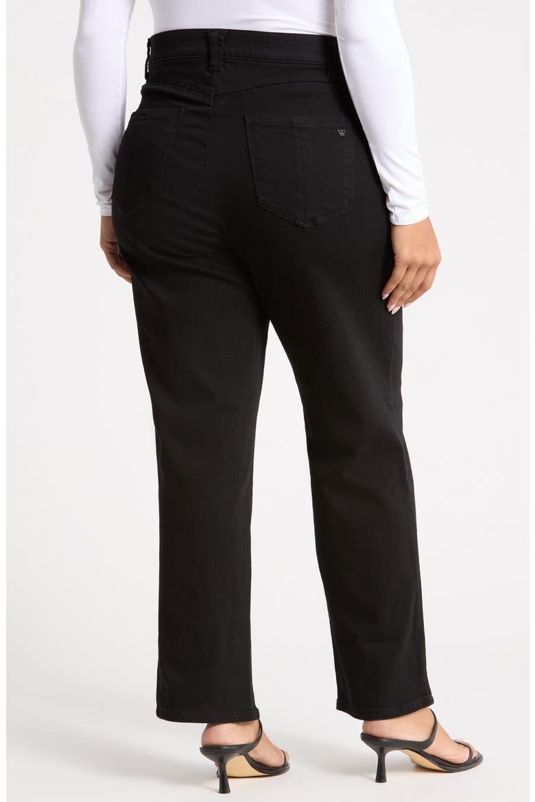 Sawyer Straight Leg Jeans, Alternate, color, BLACK