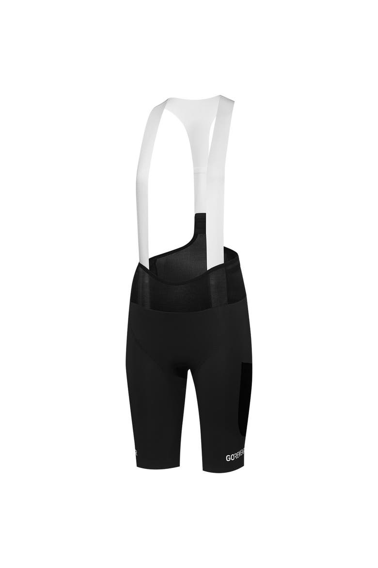 Women's Spinshift Cargo Bib Short+, Alternate, color, Black