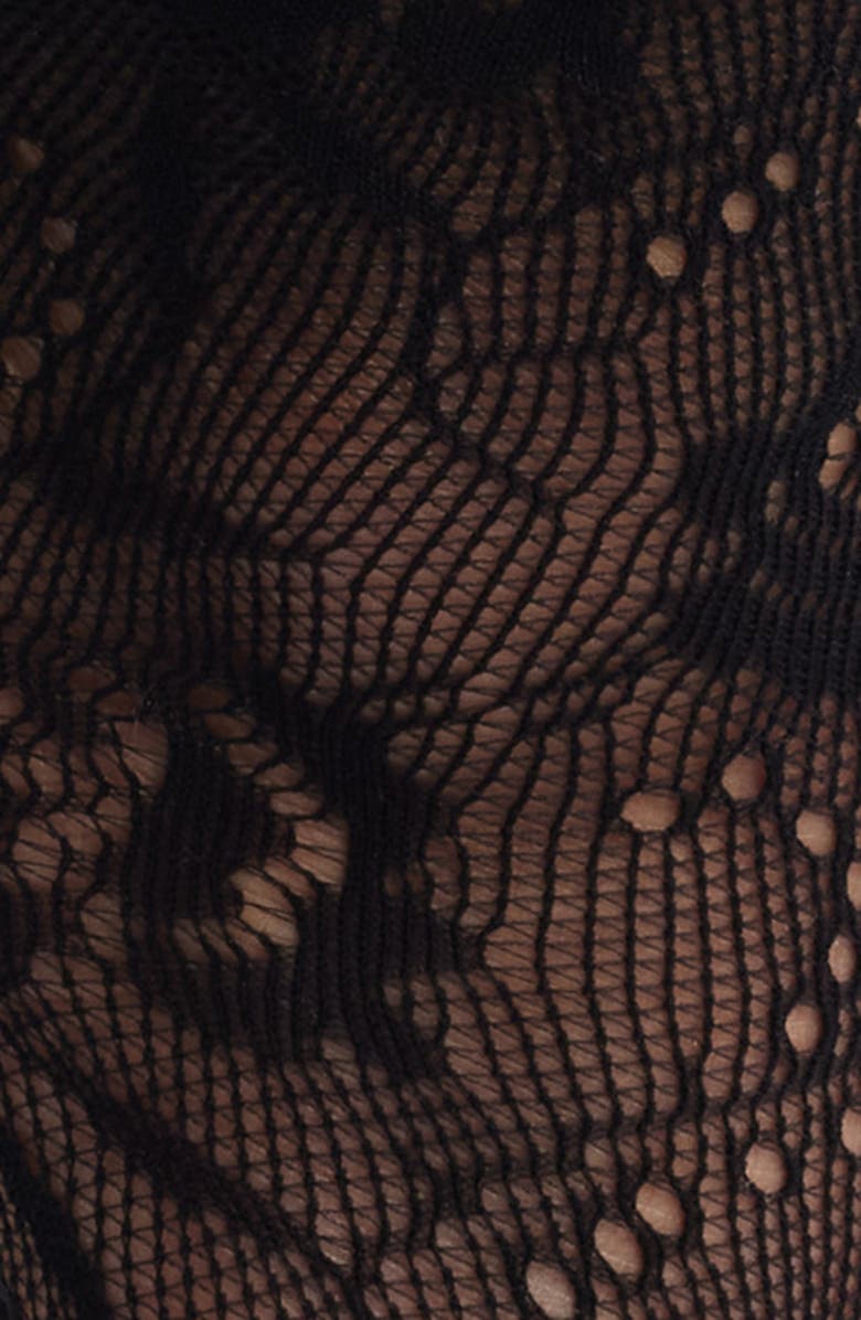 Casa Clara Amaris Floral Lace Ribbon Ankle Socks, Alternate, color, Black