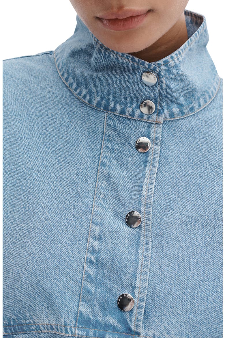 Miramar Flyweight Snap Placket Popover Top, Alternate, color, SHALER