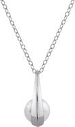 The Pearl Source 14K Gold Freshwater Pearl Regina Pendant