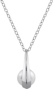 The Pearl Source 14K Gold Freshwater Pearl Regina Pendant