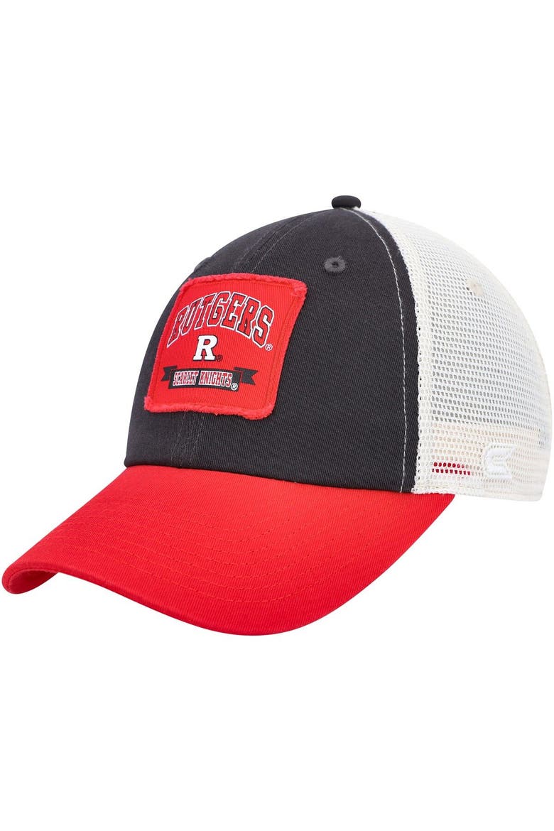 Men's Colosseum  Charcoal Rutgers Scarlet Knights Objection Snapback Hat, Main, color, Charcoal