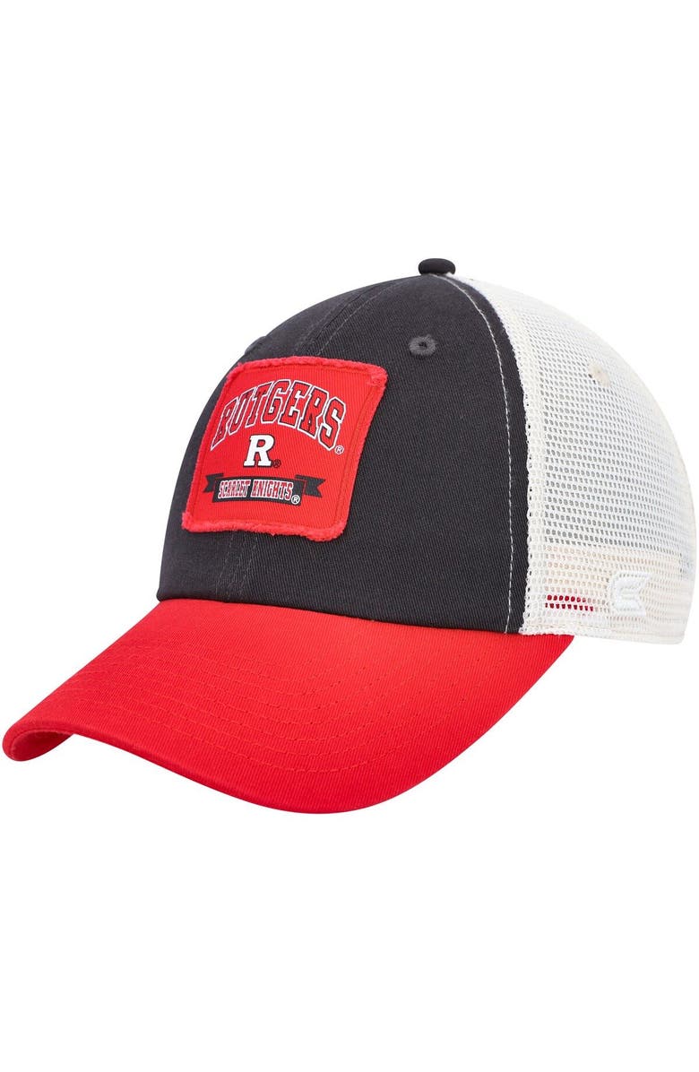 COLOSSEUM Men's Colosseum  Charcoal Rutgers Scarlet Knights Objection Snapback Hat, Main, color, Charcoal