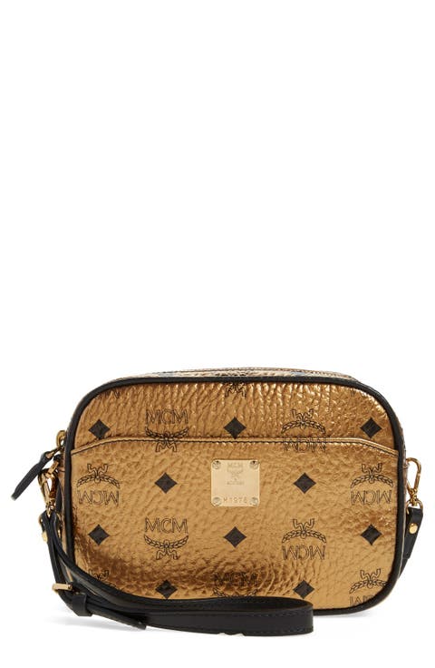 'Heritage - Visetos' Metallic Coated Canvas Crossbody Bag (Nordstrom Exclusive)