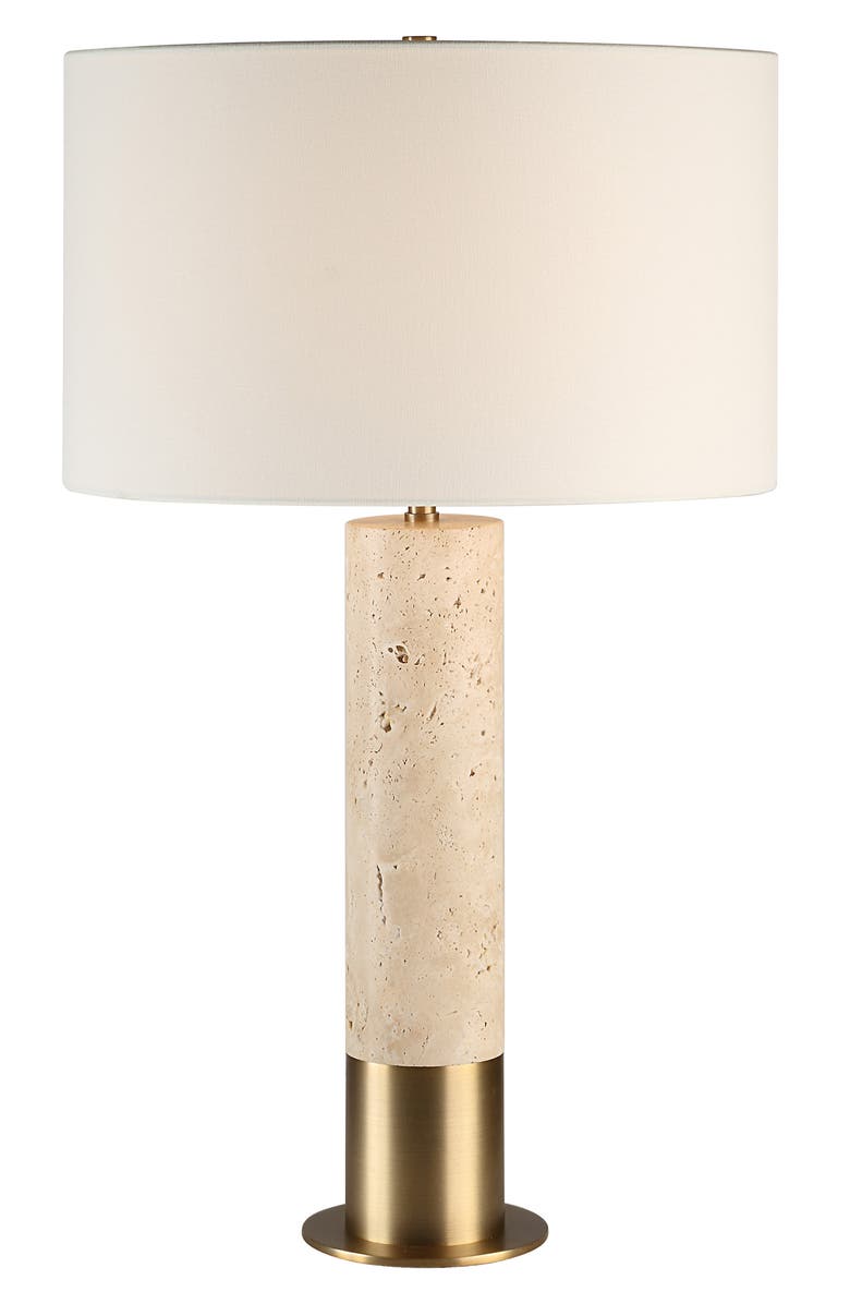 Renwil Amadora Travertine Table Lamp, Alternate, color,