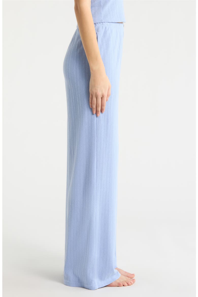 Pointelle Wide Leg Pajama Pants, Alternate, color, BLUEBELL BLOOM