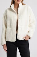 Caslon® Faux Shearling Jacket