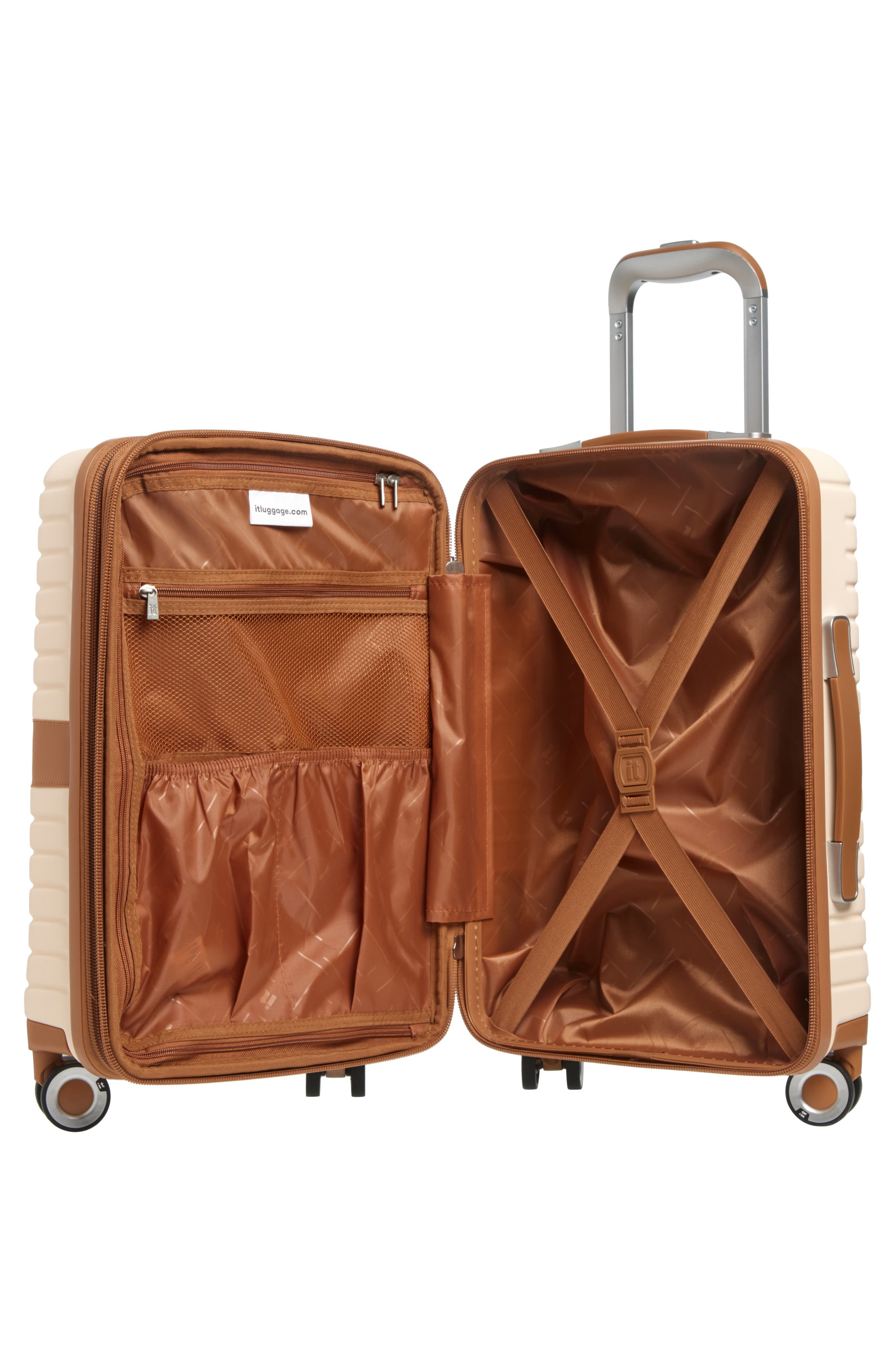 IT LUGGAGE Encompass 21" Expanding Hardside Spinner Carry-On, Alternate, color, Cream