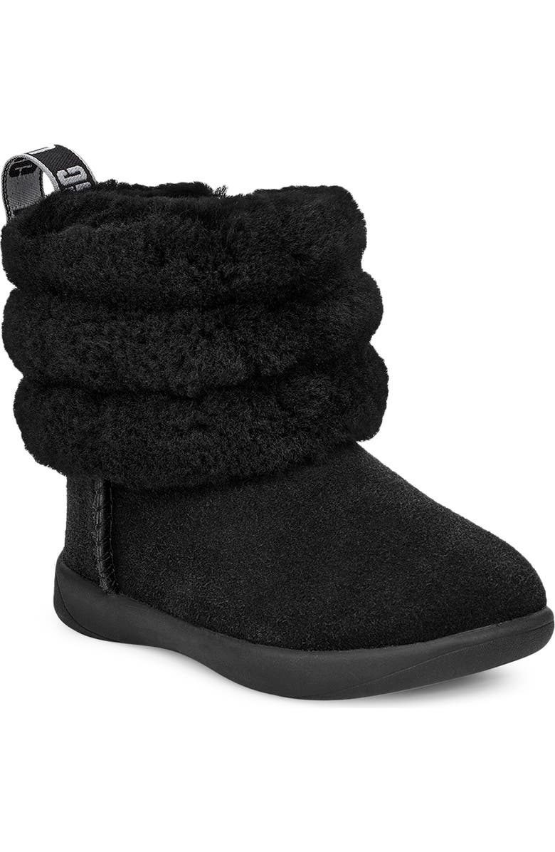 UGG<sup>®</sup> Kids' Mini Quilted Fluff Genuine Shearling Boot, Main, color,