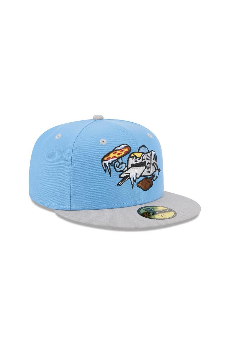 Men's New Era  Light Blue Wisconsin Timber Rattlers Theme Nights 59FIFTY Fitted Hat, Alternate, color, Light Blue