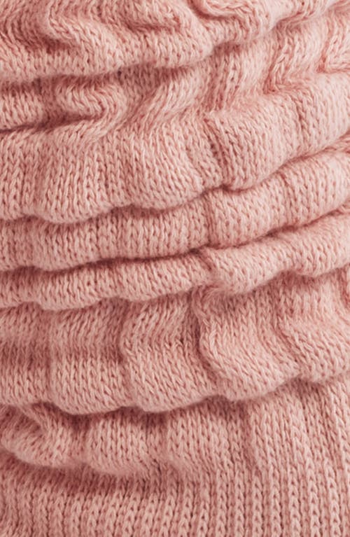 Stems Open Knit Knee High Socks In Pink