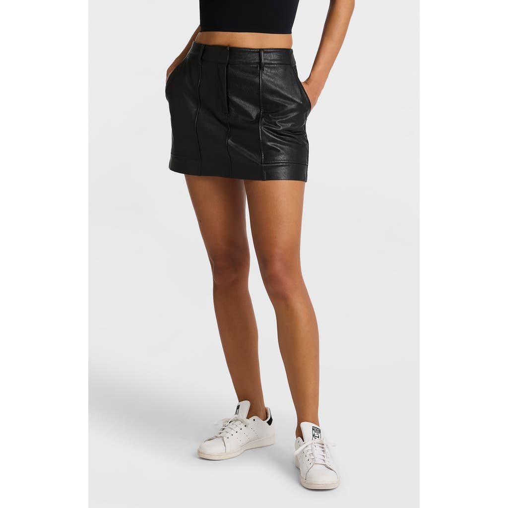 Commando Faux Leather Utility Mini Skirt In Black