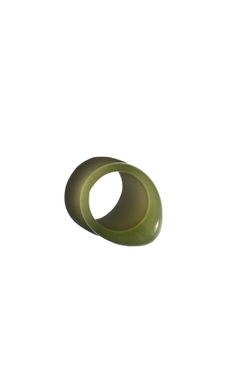 seree Pyra Teardrop green jade ring, Alternate, color,